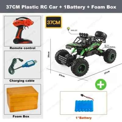 4WD RC Car 1:12 Off Road 4x4 Remote Control Cars Radio Truck Drift with Led Toy - Image 1 of 4