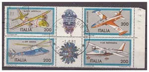 ITALIEN 1981 - FLUGZEUGE BLOCK GEBRAUCHT - Bild 1 von 1
