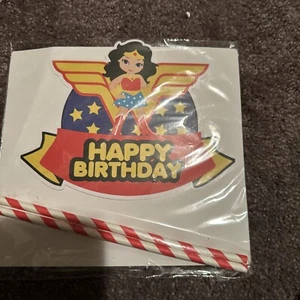 Wonder Woman Cake And Cupcake Topper - Picture 1 of 2