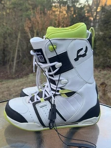 RIDE ORION 1 Men’s Size 9 Snow Boots White Neon Winter - Picture 1 of 11