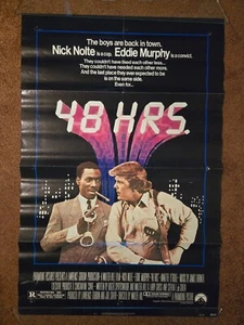 48 HRS. Eddie Murphy, 1982 Original 27x41 Movie Poster, Folded, Nick Nolte - Picture 1 of 5