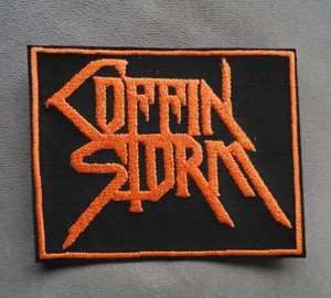 Coffin Storm embroidered Iron on patch (Aura Noir, Darkthrone, Arcana Rising) - Picture 1 of 3