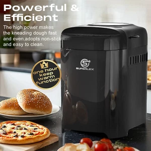 SUPERLEX 550W Bread Maker Mulit-Menus Make Two Sizes Of Bread Auto Keep Warm - Picture 1 of 10