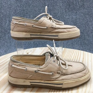 Ocean Pacific Shoes Mens 7.5 Spinnaker Boat Brown Casual Comfort Lace Up Low Top - Picture 1 of 19