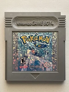 Pokémon Silver Cracked Ice Lugia Cartridge | Hangable Fan Art Wall Art | 9x8in - Picture 1 of 6
