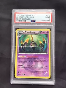 Pokemon Cards: Next Destinies Secret Rare Holo: Chandelure 101/99 PSA 9 - Foto 1 di 6
