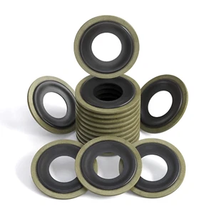 15pcs Oil Drain Plug Crush Rubber/Metal Washer Gasket Seal – 12mm... - Picture 1 of 11