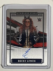 2022 Panini WWE Impeccable Becky Lynch Stainless Stars SP On Card Auto  /99 - Picture 1 of 2