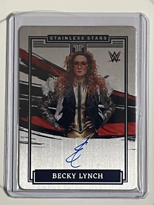 2022 Panini WWE Impeccable Becky Lynch Stainless Stars SP On Card Auto  /99 - Image 1 of 2