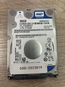 WD Blue 500Gb 2.5" HDD HARD DRIVE WD5000LPCX-24C6HT0 SH20D77047 5400rpm - Picture 1 of 2