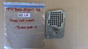 1970 1971 1972 BUICK SKYLARK GS LEFT LH HOOD VENT INSERT OEM- HAS 1 BROKEN POST - Picture 1 of 15
