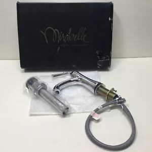Mirabelle Bathroom Faucet Polishec Chrome 1.2 GPM Single Hole - Picture 1 of 9