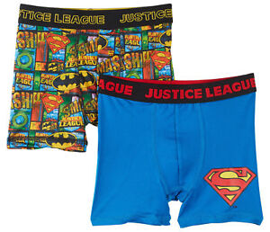 DC Comics Justice League Boys Athletic 2-pk. Boxers Briefs Size 10 New
