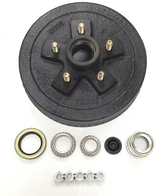 New 10 x 2-1/4 Trailer Brake Hub Drum Kit 5 o...