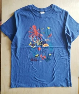 NWOT HANNA ANDERSSON SEA CREATURES OCTOPUS FISH SHORT SLEEVE TEE SHIRT 150 12 - Picture 1 of 5