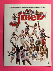 1978 - 79 Philadelphia 76ers Pictorial Yearbook, Julius Erving, Bobby Jones