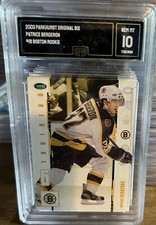 GMA 10 Gem Mint PATRICE BERGERON 2003/04 PARKHURST Original 6 BRUINS ROOKIE CARD