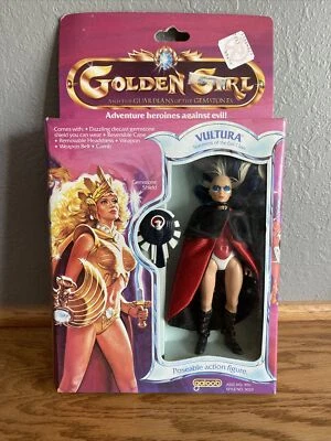 Figura de acción Galoob Golden Girl Vultura 1984 con escudo nueva en paquete Foto 1 de 2