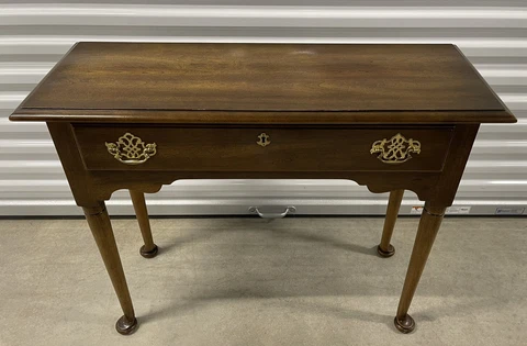 Statton Trutype Solid Cherry Georgian Console Table with Oxford Finish Cover