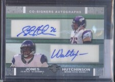2007 Topps Co-Signers WALTER JONES/STEVE HUTCHINSON Dual Auto Autographs