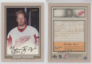 2005-06 Upper Deck Bee Hive Beige Johan Franzen #127 Rookie RC