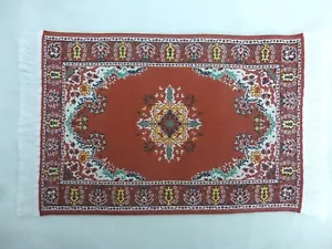 Doll House Rug Salesmen's Sample Carpet Multi-colored Size Small Tree #15 - Picture 1 of 3