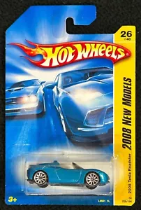 Hot Wheels 2008 New Models 2008 Tesla Roadster #26/40 Blue - Picture 1 of 3