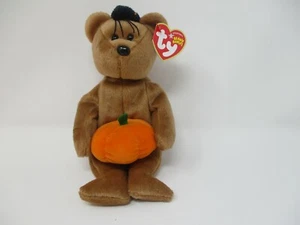 Ty Beanie Baby Hocus 9" Neu mit Etikett 2005 Halloween Kürbisspinne - Bild 1 von 6