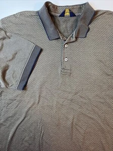 Brooks Brothers Polo Shirt Size XL  100% Pima Cotton Short Sleeve Diamond Pattrn - Picture 1 of 15