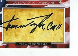 JAMES ALLEN TAYLOR SIGNED OUTSTANDING AMERICANS AUTOGRAPH CARD - MEDAL OF HONOR - Picture 1 of 1