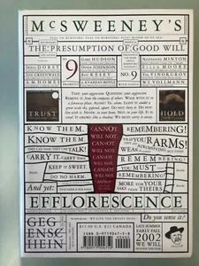 Dave Eggers A.M. Homes 2X SIGNED McSweeney's 9 US 1/1 PBO - Imagen 1 de 3