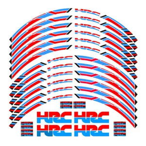 wheel decals stickers stripes for Honda HRC cbr600RR Motorbike PVC Reflective - Picture 1 of 2