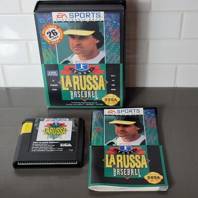 Tony La Russa Baseball Sega Genesis 1993 with Manual - Image 1 of 4