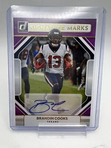 2022 Panini Donruss Football - Brandin Cooks Signature Marks 8/10 - Texans - Bild 1 von 2