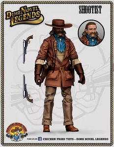 "Dime Novel Legends scala 1:18 (4") action figure vecchia west sparatutto - Foto 1 di 2