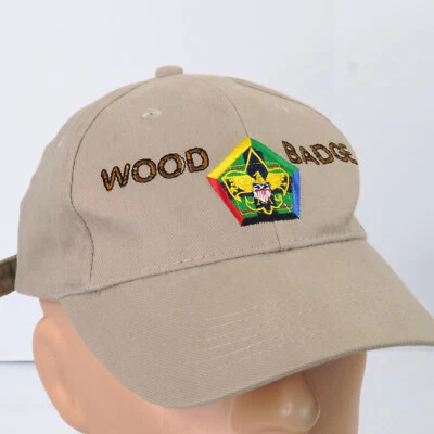 Insignia de madera Boy Scout Insignia de mérito Snapback Sombrero Gorra Parche Caqui S5-416-11-1 Foto 1 de 4