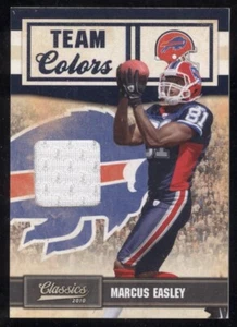 30 MARCUS EASLEY 2010 CLASSICS TEAM COLORS MATERIALS /299 BILLS NFL FOOTBALL - Picture 1 of 2