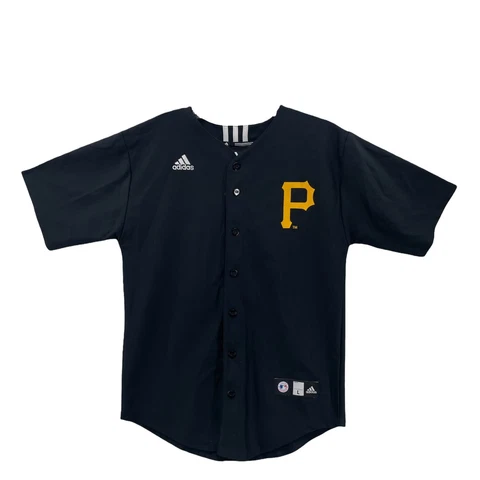 Adidas Boys Black Andrew McCutchen Button #22 MLB Baseball Jersey Size L 14-16 Cover