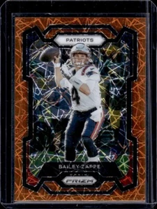 Bailey Zappe 2023 Panini Prizm Orange Lazer New England Patriots #200 - Picture 1 of 2