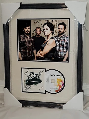 THE CRANBERRIES band  signed autographed  Roses CD JSA COA Framed Zombie Cover