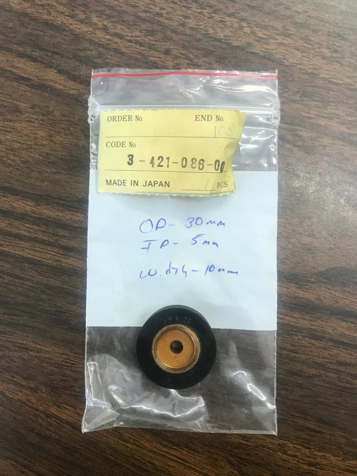Rodillo de pellizco de carrete Sony OD 30 mm ID 5 mm ancho 10 mm envío gratuito en EE. UU. Foto 1 de 1