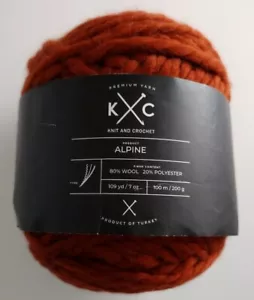 K+C Alpine Rust Yarn Dye Lot 633607 Wool Polyester Blend - Picture 1 of 3