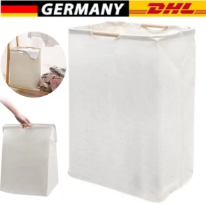 Wäschekorb Wäschesammler Wäschebox mit Deckel Schmutzwäschebehälter Stoff 60L - Bild 1 von 9