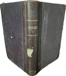 Vintage Ledger Geschäftsbuch Nottingham Clothing Co Konten altes Papier Journal - Bild 1 von 17