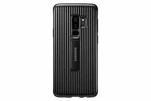 Samsung Galaxy S9 + étui de protection robuste de qualité militaire avec repose-pieds, noir - Photo 1/6