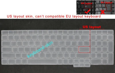 Keyboard Skin Cover for Lenovo ThinkPad E15 L15 P15/P15S/P15V P17 T15/T15P/T15G - Image 1 of 4