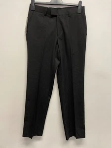 JEFF BANKS ANZUGHOSE SCHWARZ GESTREIFT W30 L32 NEU MIT ETIKETT 9070 - Bild 1 von 9