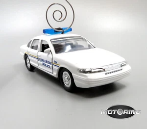 Crown Victoria Charleston Polizeiauto selten Christbaumschmuck Diecast - Bild 1 von 5