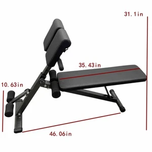Weight Bench Gym Exercise Roman Chair Extension Bench Equipment Foldable Exercis - Picture 1 of 24