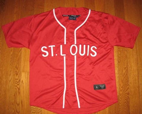 VINTAGE St. Louis Cardinals Renegade LG Red Baseball Jersey w Stitched Letters Cover